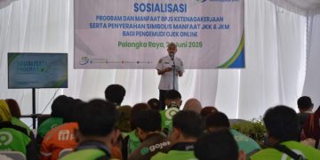Pemkot Palangka Raya Dorong Ojol Manfaatkan BPJS Ketenagakerjaan