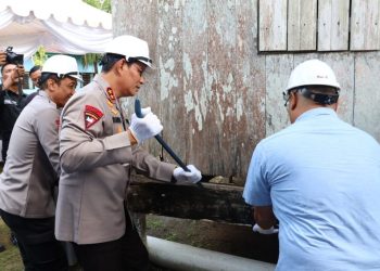 Polda Kaltara Bedah Rumah di Gunung Sari, Perkuat Kepedulian Sosial