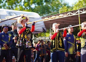 Polres Kutai Timur Gelar Lomba Menyumpit untuk Hari Bhayangkara ke-80