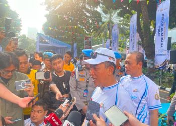 Kapolri Pimpin Olahraga Bersama di HUT Bhayangkara ke-80