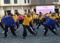 Ratusan Peserta Meriahkan Senam Hari Bhayangkara ke-80 di Demak