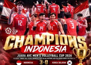 Timnas Voli Putra Indonesia Raih Gelar Juara AVC 2026 Usai Tundukkan Korea Selatan