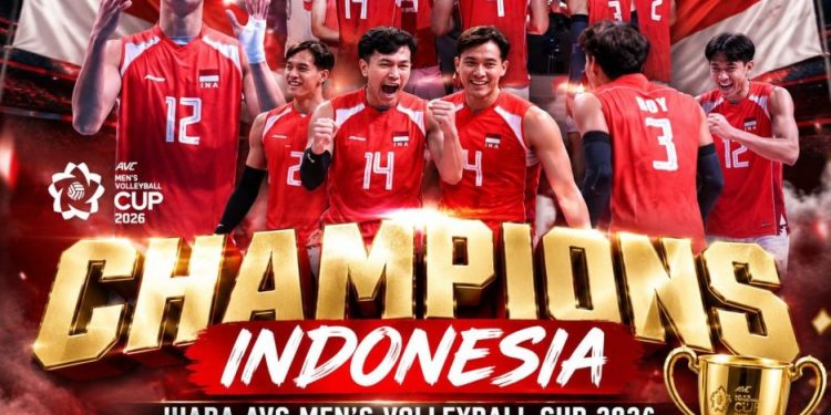 Timnas Voli Putra Indonesia Raih Gelar Juara AVC 2026 Usai Tundukkan Korea Selatan