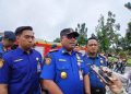 Lima Mobil Pemadam Dikerahkan ke Kebakaran Kantor Dinas Ketahanan Pangan Riau