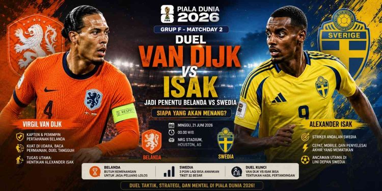 Belanda vs Swedia: Head to Head, Prediksi Skor, dan Susunan Pemain Terbaru