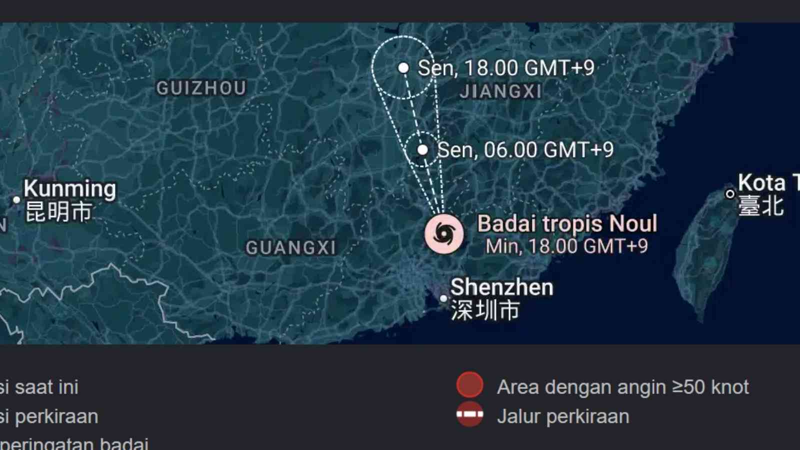 Angin Topan Noul Terjang China, 715 Ribu Warga Dievakuasi