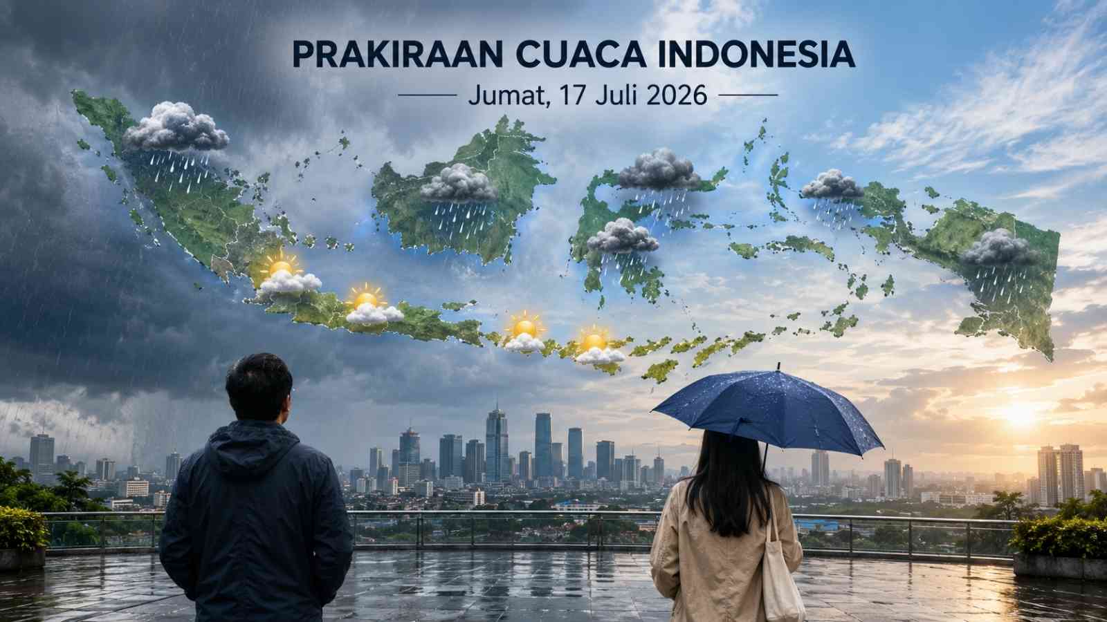 Bagaimana Cuaca Besok Hujan atau Cerah Ini Prediksi untuk Kota-Kota Besar Indonesia