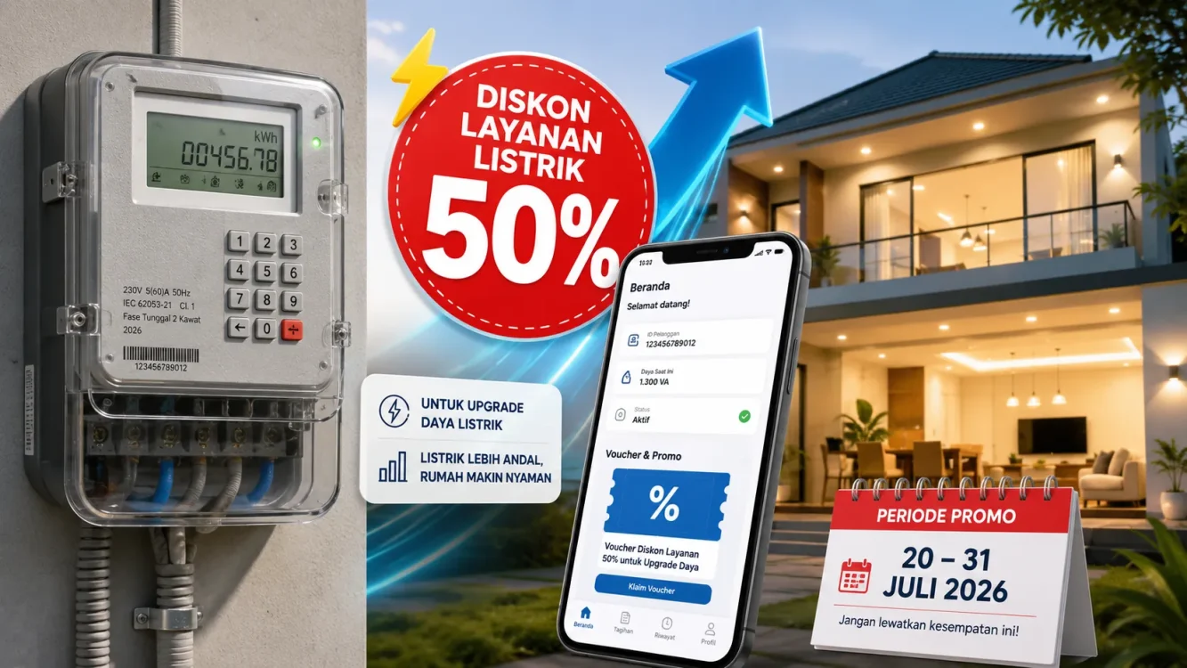 Cara Klaim Diskon Listrik PLN 50 Persen lewat PLN Mobile
