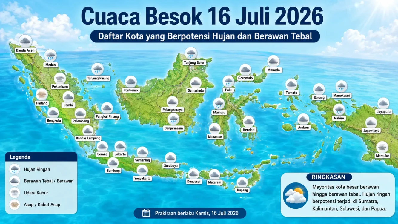 Cuaca Besok apakah hujan atau panas