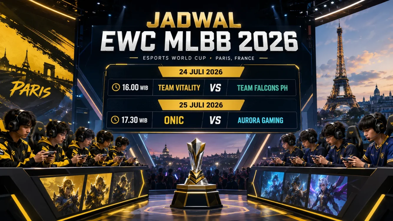 Jadwal EWC MLBB 2026 ONIC dan Team Vitality Berebut Tiket 8 Besar