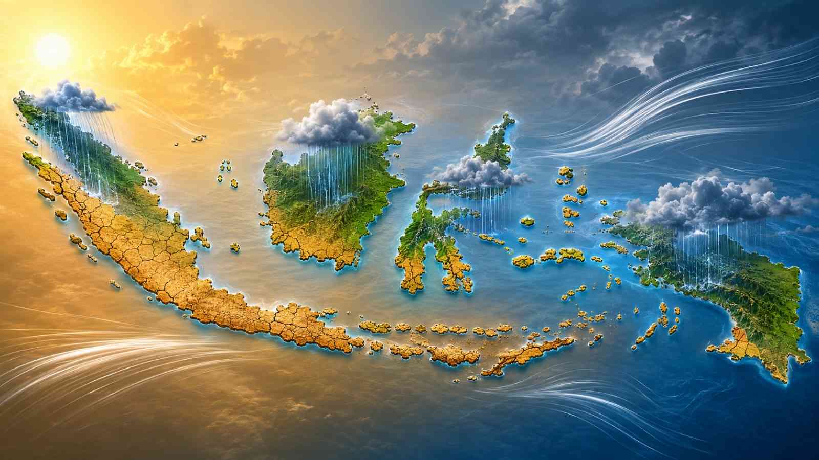 Kemarau Meluas di Indonesia, BMKG Ingatkan Hujan Sedang dan Angin Kencang hingga 23 Juli 2026