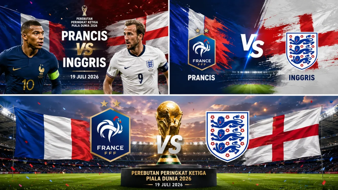 Prancis vs Inggris Prediksi Skor dan Fakta Sejarah Perebutan Juara 3