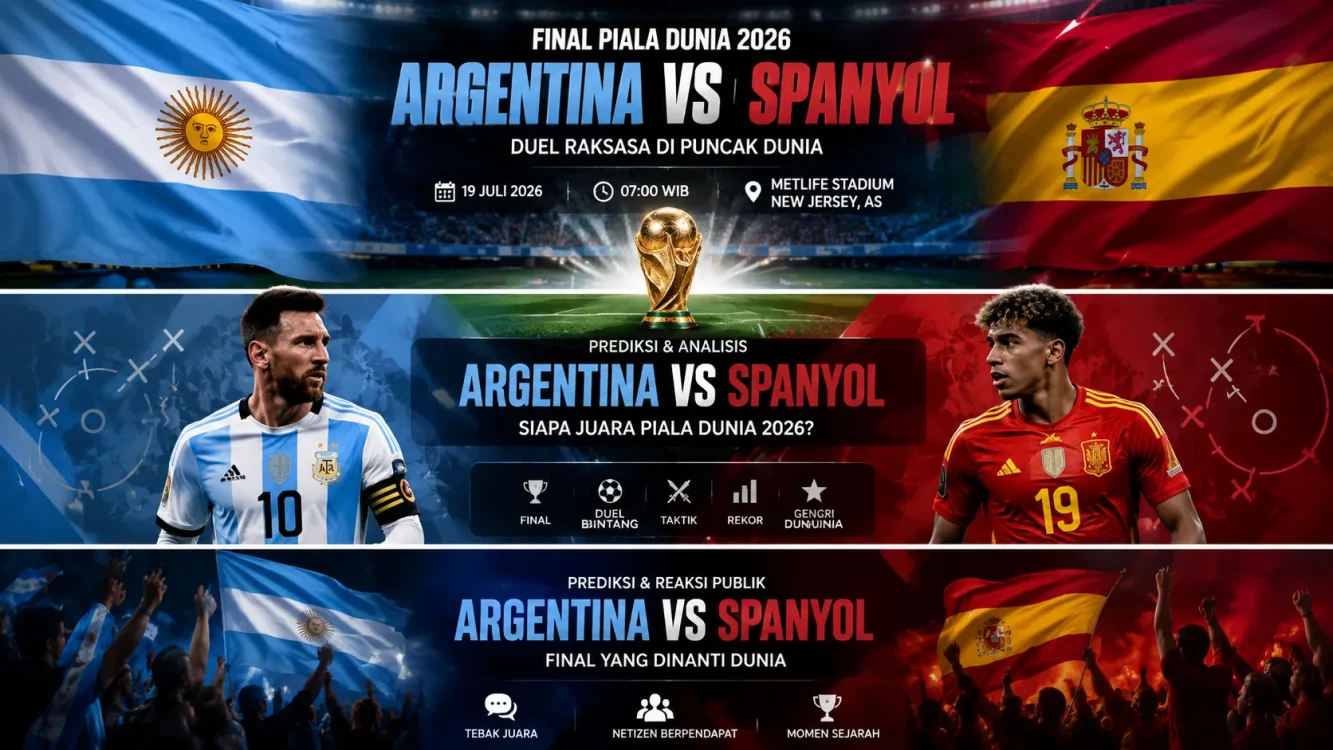 Prediksi Argentina vs Spanyol di Final Piala Dunia 2026 Siapa Lebih Unggul
