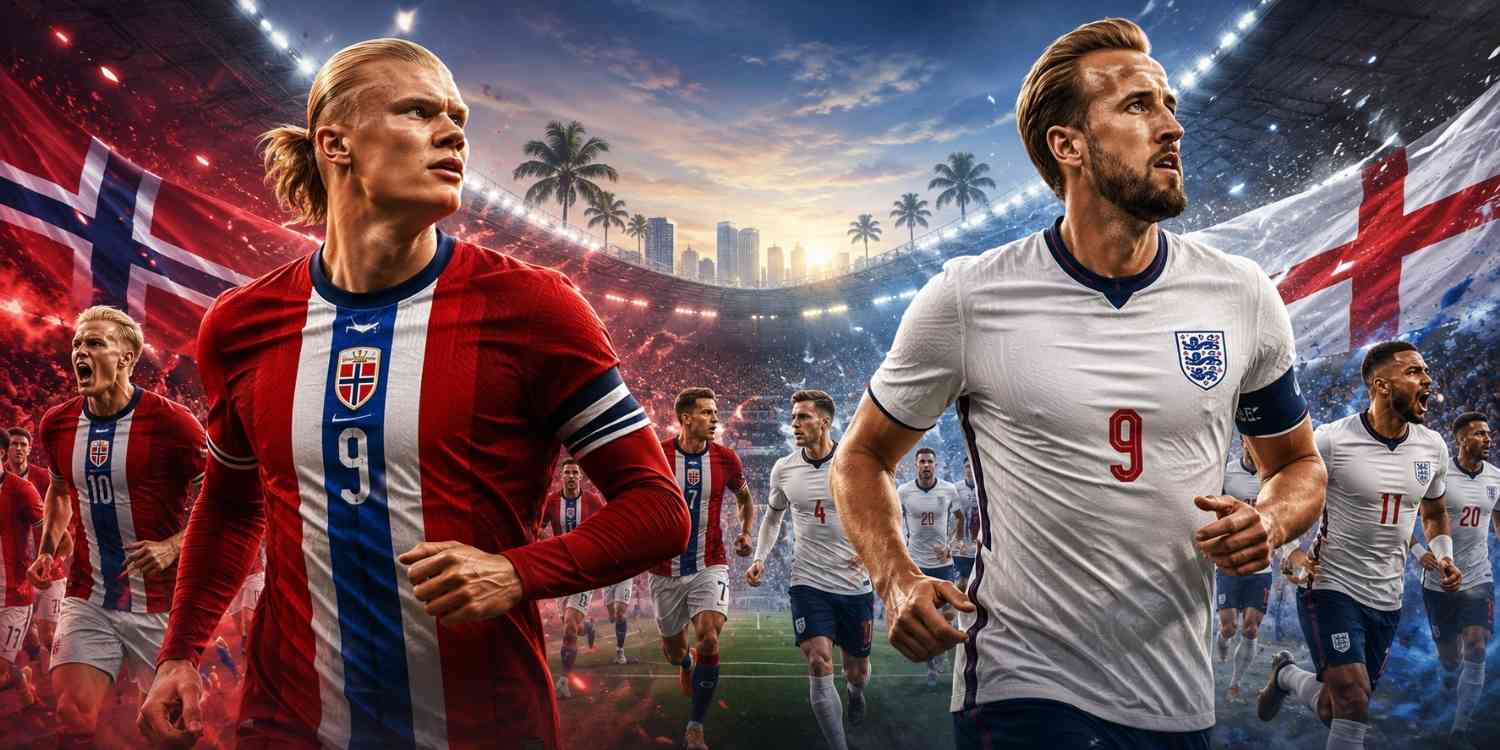 Prediksi Norwegia vs Inggris Bisakah Harry Kane Menghentikan Laju Erling Haaland