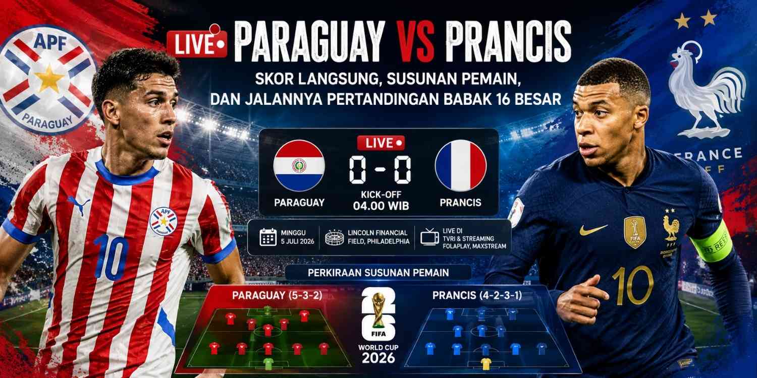 Preview Paraguay vs Prancis Prediksi Skor, Rekor Pertemuan, dan Pemain Kunci