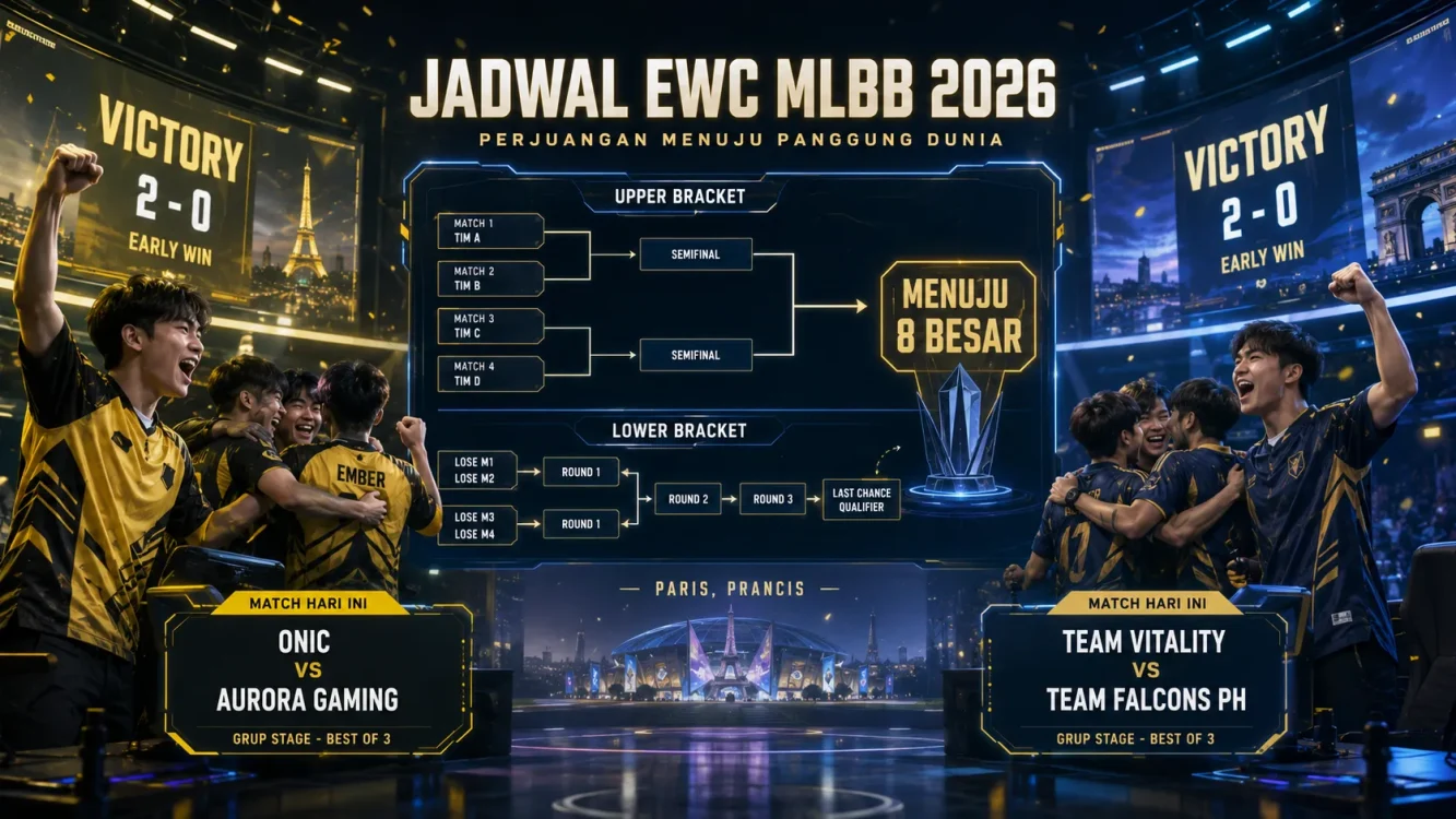 Team Vitality vs Falcons PH, Jadwal EWC MLBB 2026 dan Jam Tayang