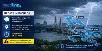 Update Peringatan Cuaca BMKG Hari Ini Hujan Disertai Petir Diprediksi Meluas di Kepulauan Riau