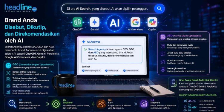 Search Agency Kenalkan GEO dan AEO, Strategi agar Brand Muncul di Jawaban AI seperti ChatGPT dan Google AI Overviews