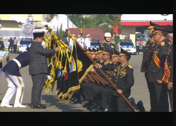 Presiden Prabowo Anugerahkan Penghargaan kepada 10 Polda dan Dua Satker Polri