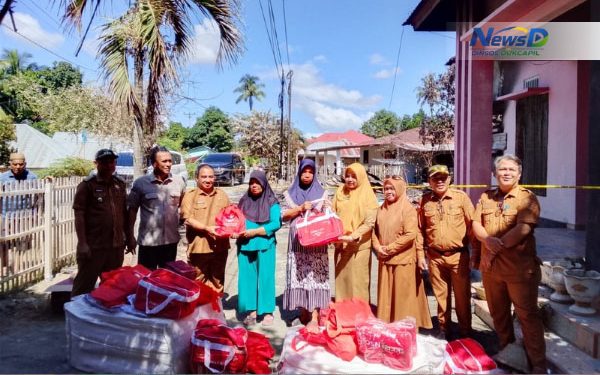 Pemprov Gorontalo Salurkan Bantuan untuk Korban Kebakaran di Telaga