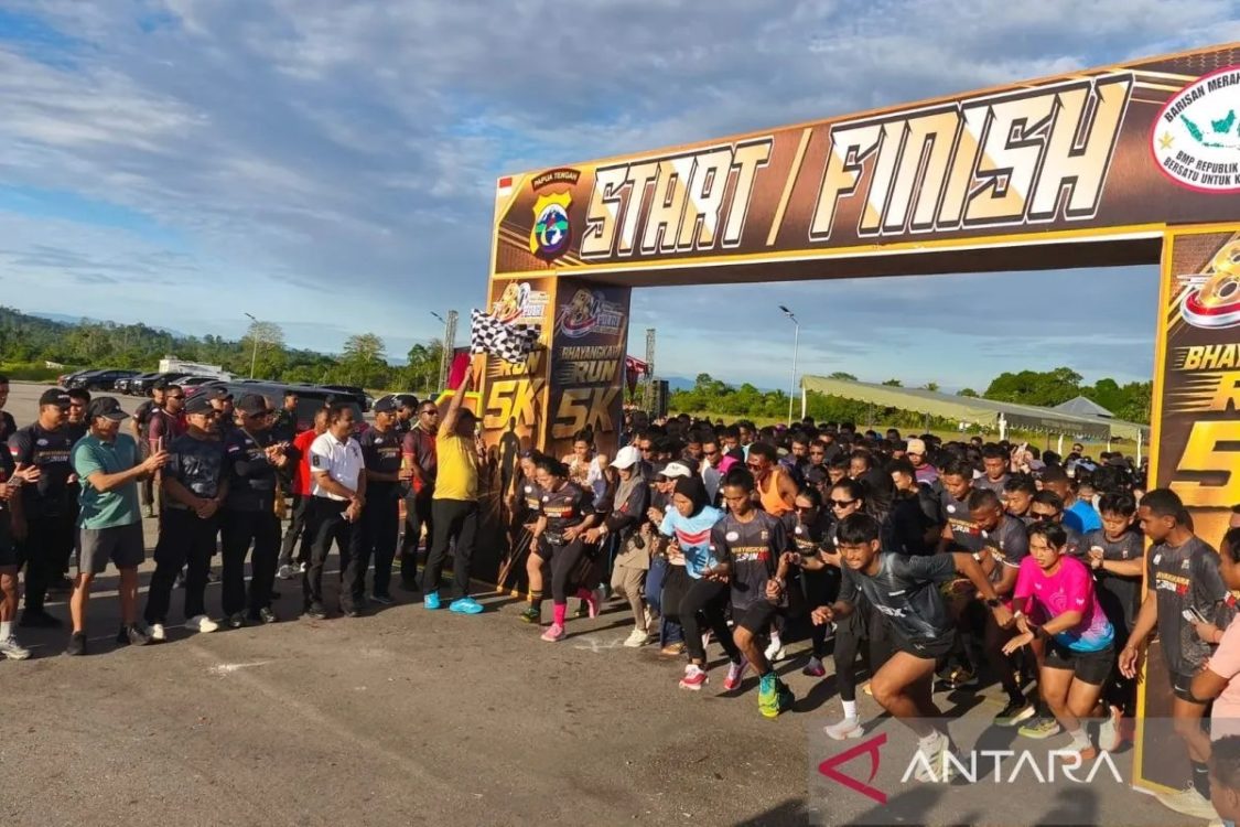 Polda Papua Tengah dan BMP RI Gelar Fun Run untuk Promosikan Hidup Sehat