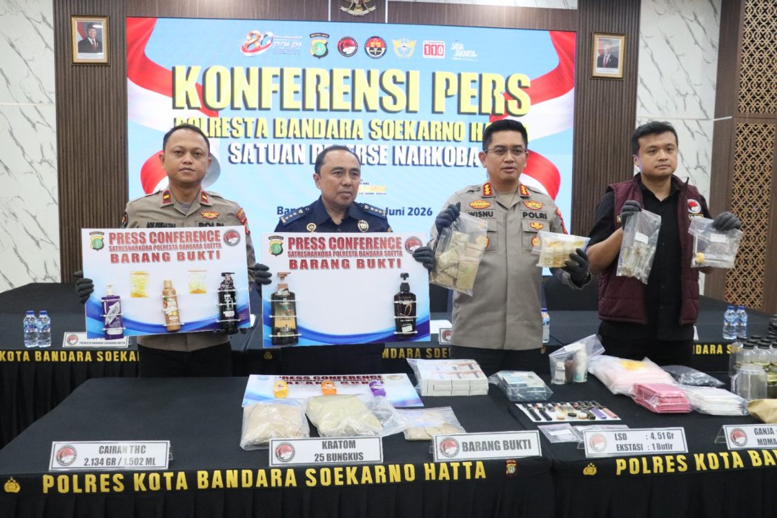 Polresta Bandara Soetta Bongkar Pabrik Narkoba Internasional di Bali