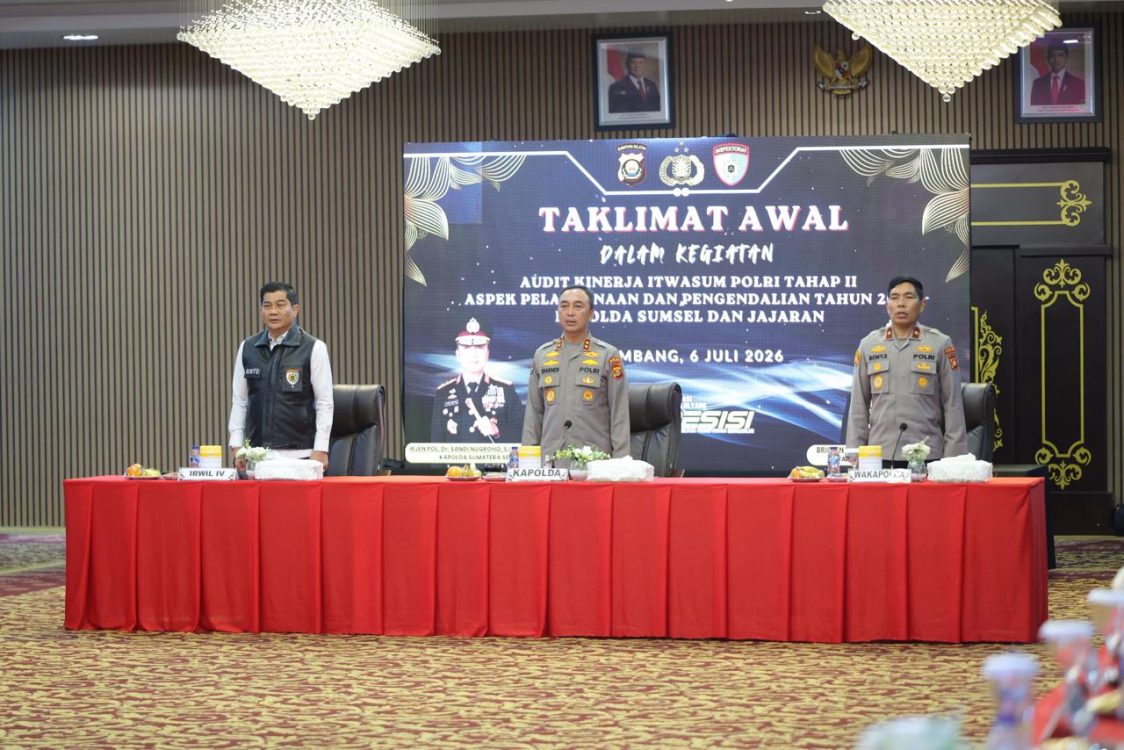 Polda Sumsel Mulai Audit Kinerja Itwasum Polri Tahap II 2026