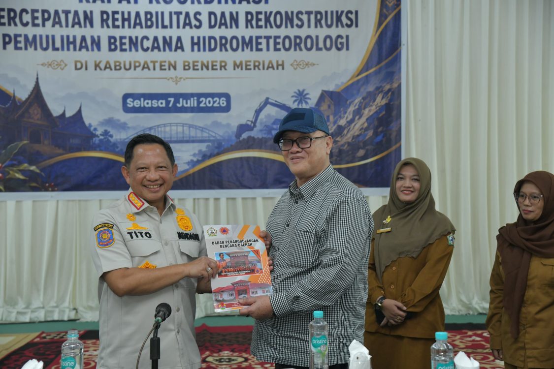 Mendagri Dorong Percepatan Infrastruktur di Bener Meriah