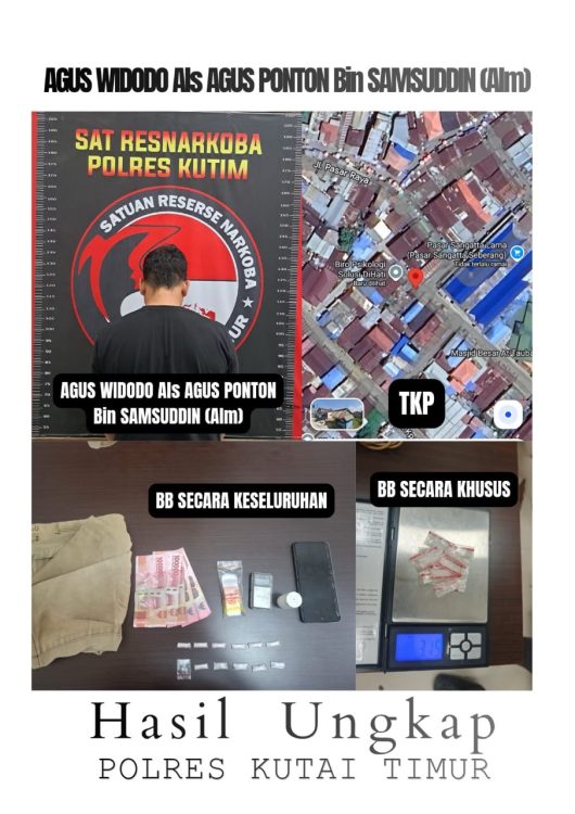 Satresnarkoba Polres Kutim Tangkap Dua Pengedar Sabu dalam Operasi Antik Mahakam 2026