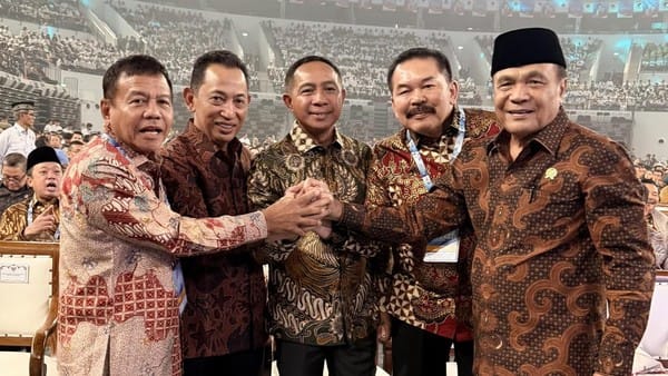 Kapolri dan Pimpinan Lembaga Hadiri Puncak Harkopnas 2026 di Jakarta