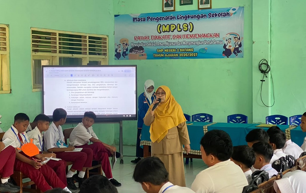 MPLS Ramah Anak di SMPN 2 Batang Disambut Antusias