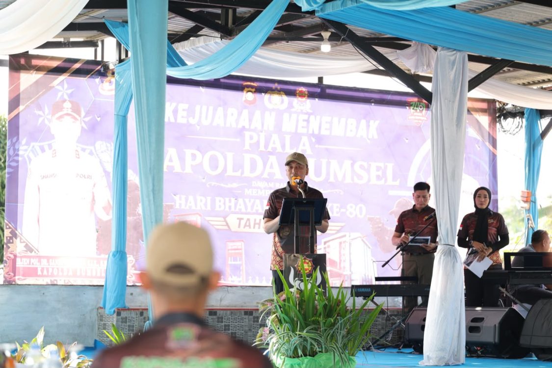 Kapolda Sumsel Buka Kejuaraan Menembak, Tekankan Pentingnya Soliditas