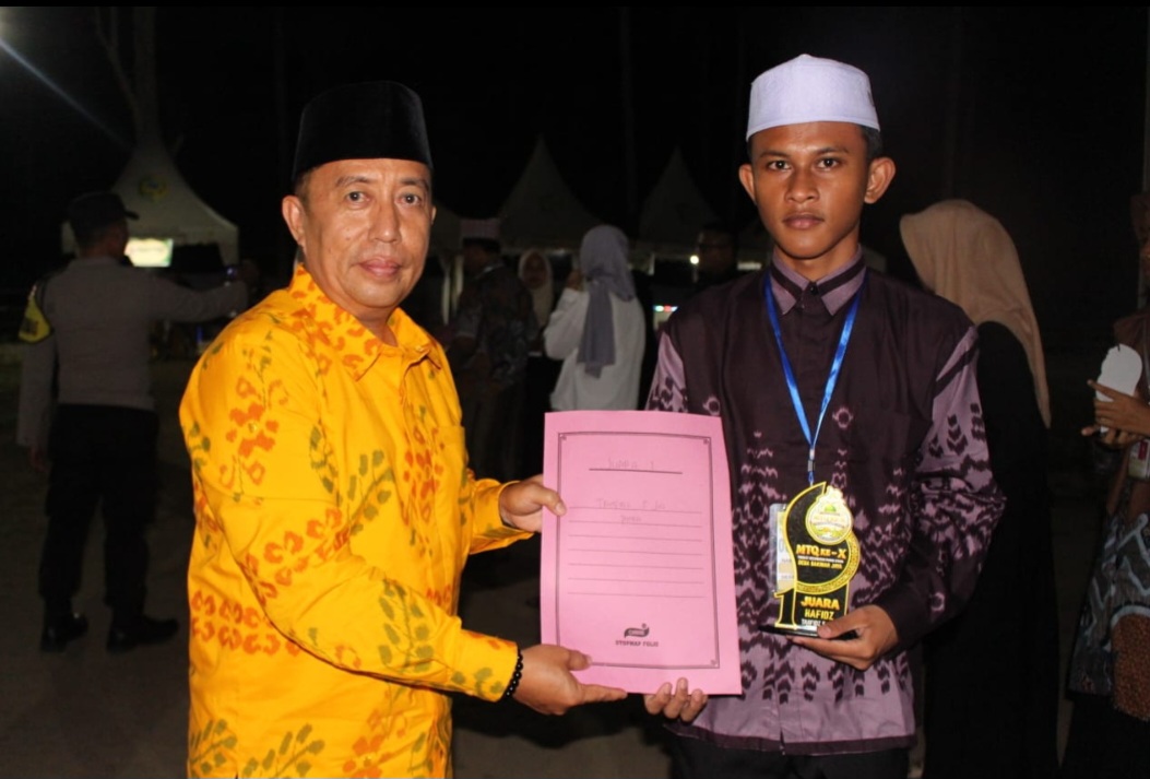 Penutupan MTQ Parigi Utara oleh Asisten Bupati Parigi Moutong