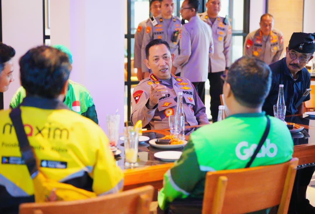 Kapolri Jalin Kemitraan dengan Pecalang dan Ojek Online untuk Keamanan Bali