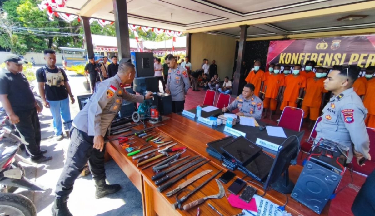 Polres Nabire Tangani 186 Kasus Kejahatan Jalanan Hingga Juli 2026