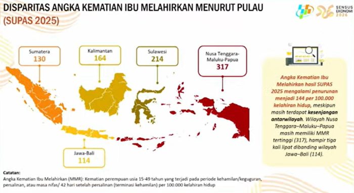 Disparitas Angka Kematian Ibu di Indonesia Timur dan Jawa-Bali Masih Tinggi