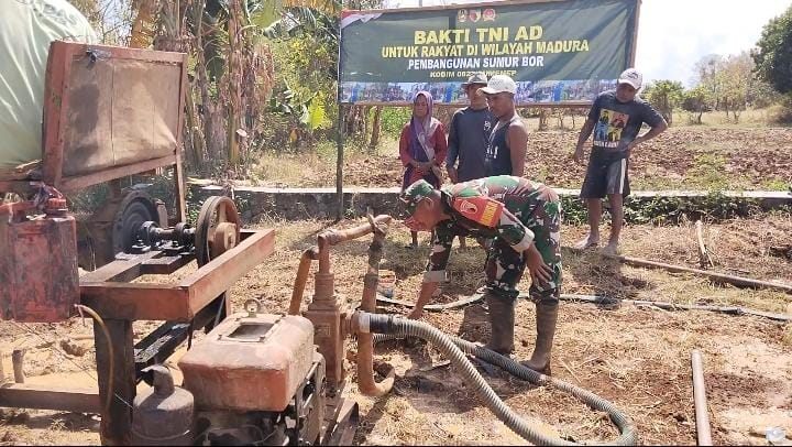 TNI AD Mulai Pengeboran Sumur Bor di Pulau Raas untuk Akses Air Bersih