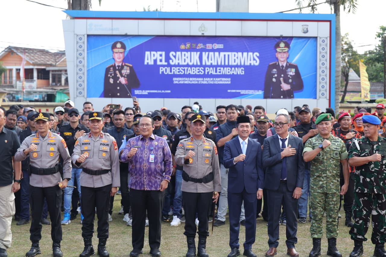 Kapolda Sumsel Pimpin Apel Sabuk Kamtibmas, Ajak Masyarakat Tolak Provokasi