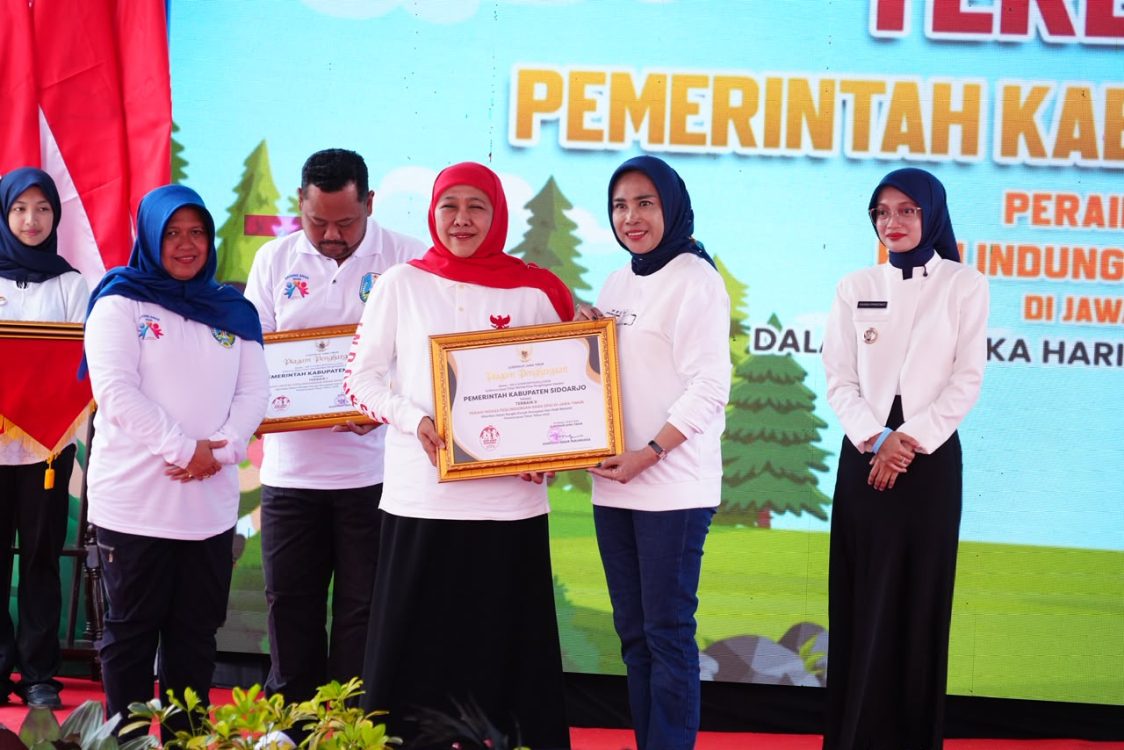 Sidoarjo Raih Penghargaan Perlindungan Anak Terbaik Kedua di Jawa Timur