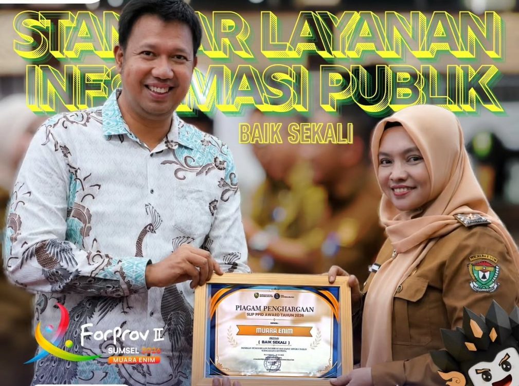 Muara Enim Raih Penghargaan Keterbukaan Informasi Publik Terbaik
