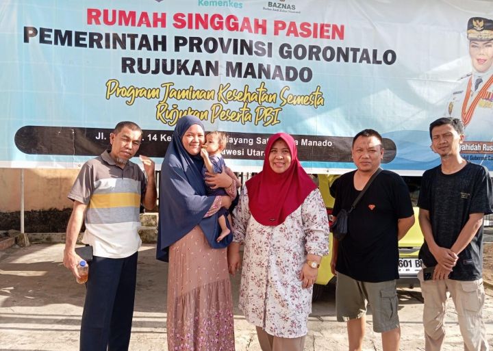 Dinkes P2KB Gorontalo Pastikan Fasilitas Rumah Singgah Pasien di Manado Layak