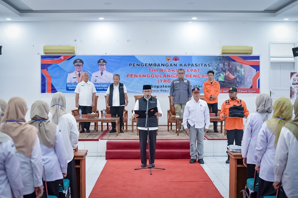 Pemkab Tanah Datar Aktifkan Tim Reaksi Cepat untuk Efisiensi Penanganan Bencana