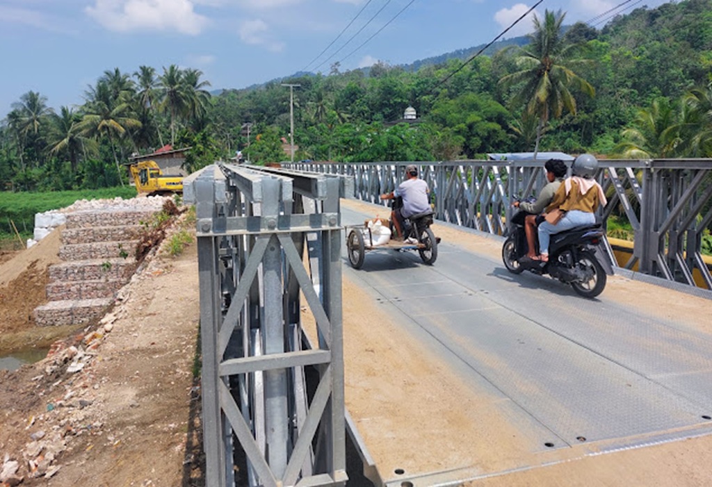 Pemprov Sumbar Bangun Jembatan Bailey untuk Pulihkan Akses Pascabencana