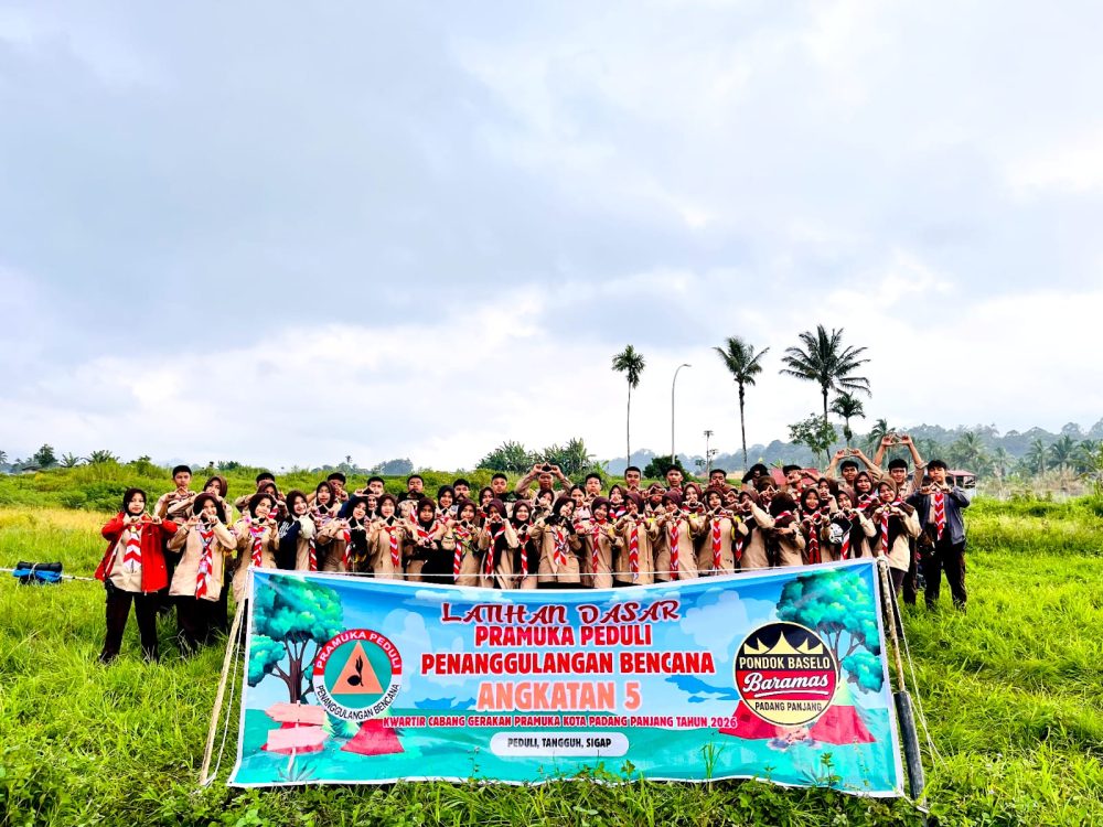 : 51 Pramuka Padang Panjang Digembleng Jadi Kader Tangguh Siap Hadapi Bencana. 9foto: MC Padang Panjang)