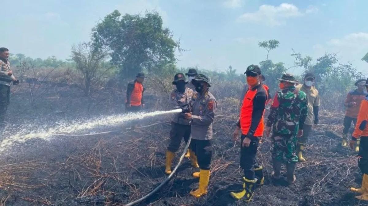 873 Personel Diterjunkan, Polda Jambi Cegah Karhutla dari Darat hingga Udara