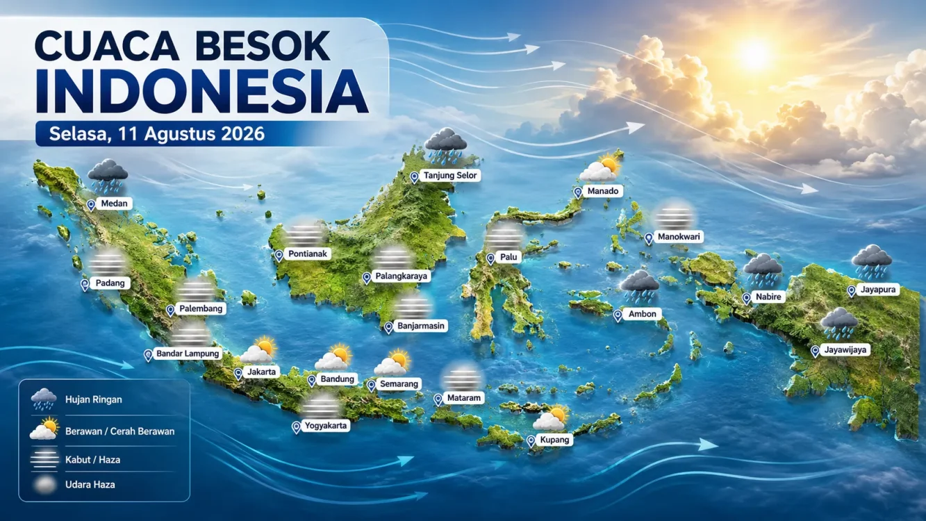 Bibit Siklon Muncul Dekat Indonesia, Ini Wilayah yang Berpotensi Terdampak