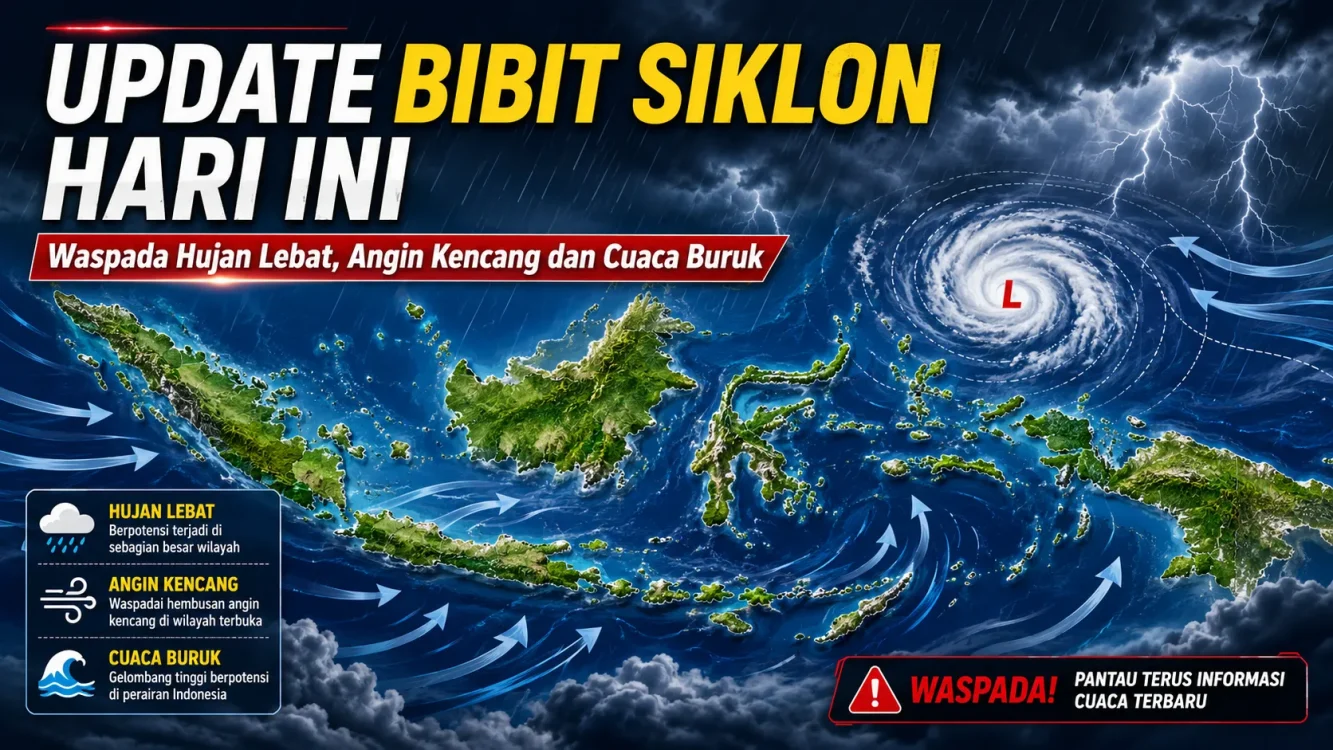 Bibit Siklon Tingkatkan Potensi Awan Hujan, Cek Daerah yang Perlu Waspada