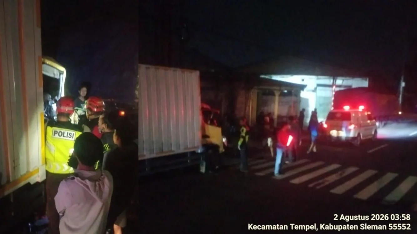 Dua Truk Kecelakaan di Depan Aspol Tempel Sleman, Polisi Ungkap Kronologinya