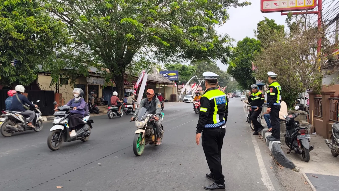 Euforia Suporter Persib Berlangsung Tertib, Satlantas Purwakarta Jaga Lalu Lintas Tetap Kondusif