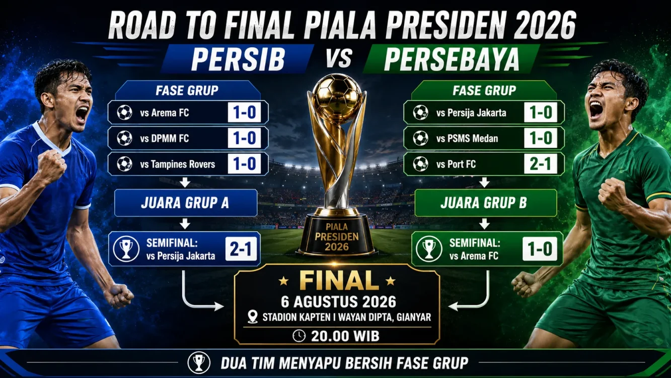 Final Persib vs Persebaya Rekor Pertemuan dan Perjalanan Menuju Partai Puncak
